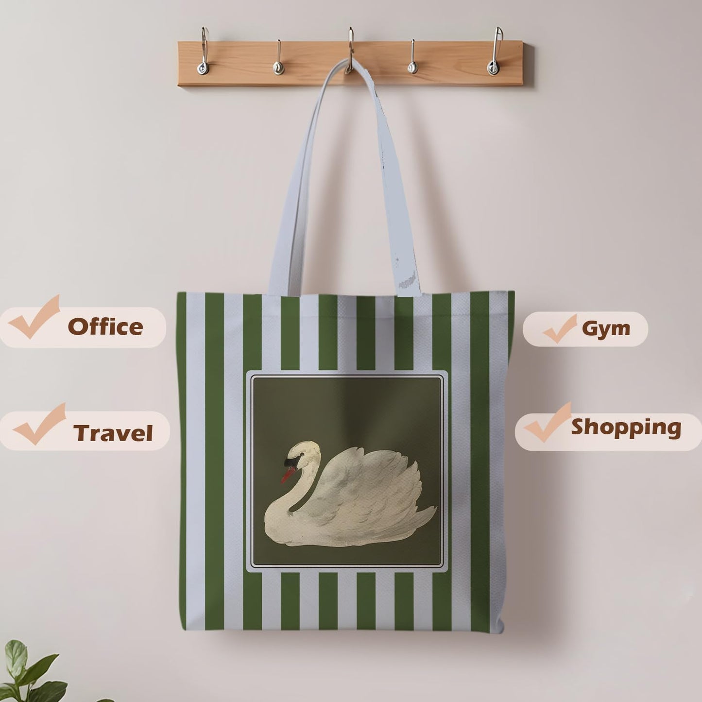 Striped series canvas bags