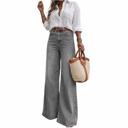 Women's High Waisted Wide Leg Jeans