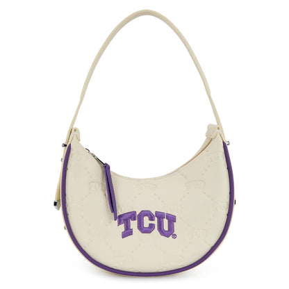 NCAA Crescent Shoulder Bag for Women, Half Moon Clutch Purses for Birthday/Graduation Gifts