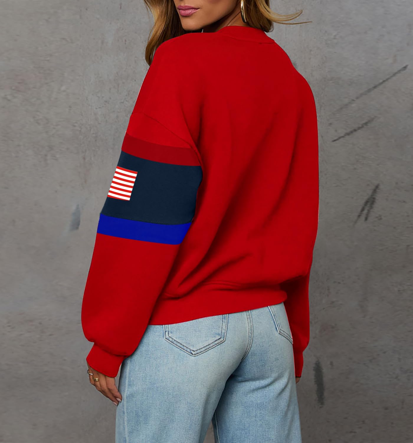 LEEDYA Women USA Sweatshirt