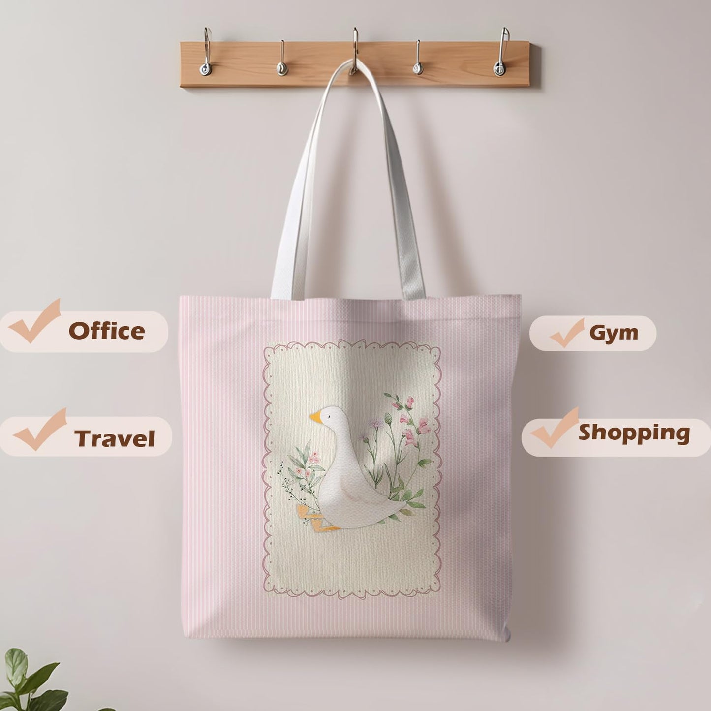 Striped series canvas bags