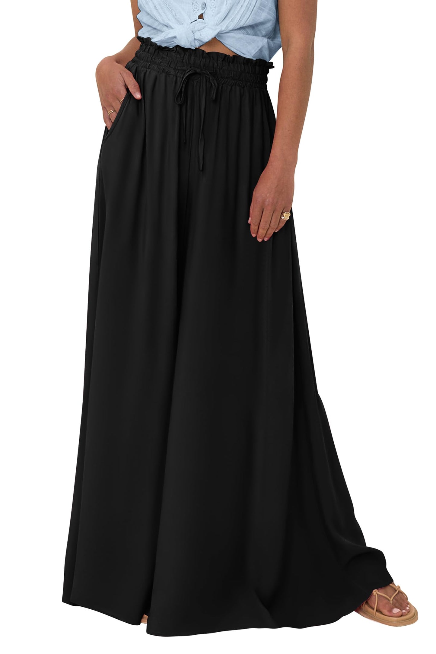 PRETTYGARDEN Summer Wide Leg Palazzo Pants