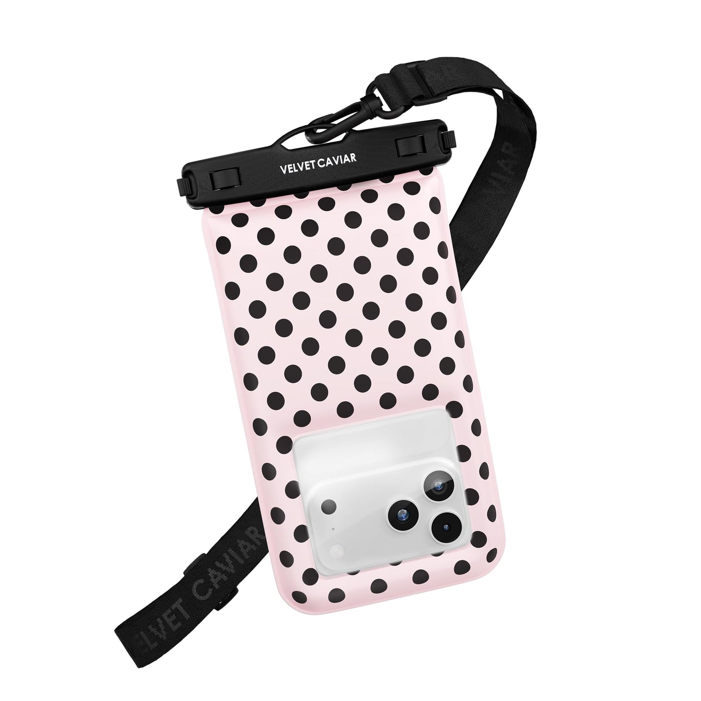 VELVET CAVIAR Waterproof Phone Pouch with Lanyard