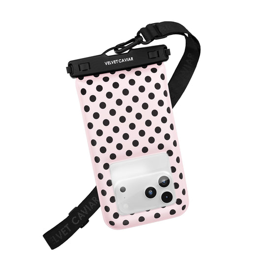 VELVET CAVIAR Waterproof Phone Pouch with Lanyard