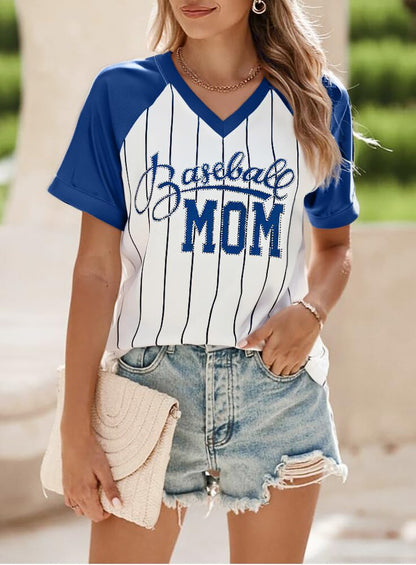 Baseball Shirt Women Baseball Mom Shirts Baseball Game Day Top