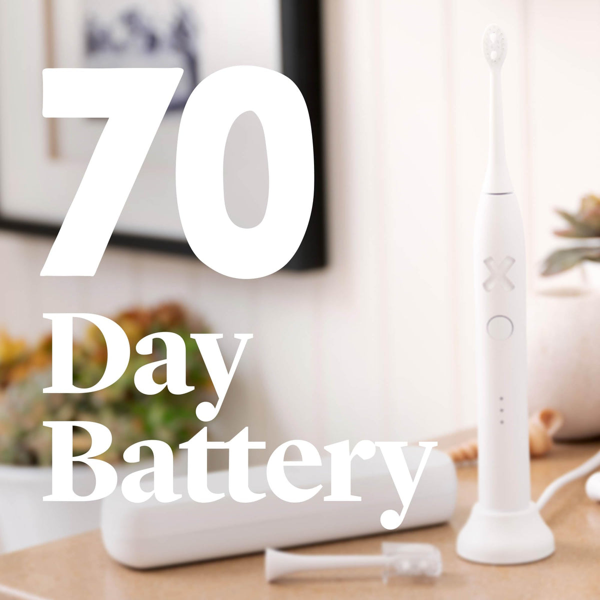 Made by Dentists PRO‑X Sonic Electric Toothbrush for Adults – 70‑Day Battery on One Charge, Dentist‑Designed Whitening Rechargeable Toothbrush, 3 Brush Heads & Travel Case, 3 Modes, Black