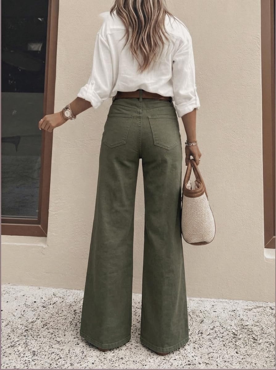 Women's High Waisted Wide Leg Jeans