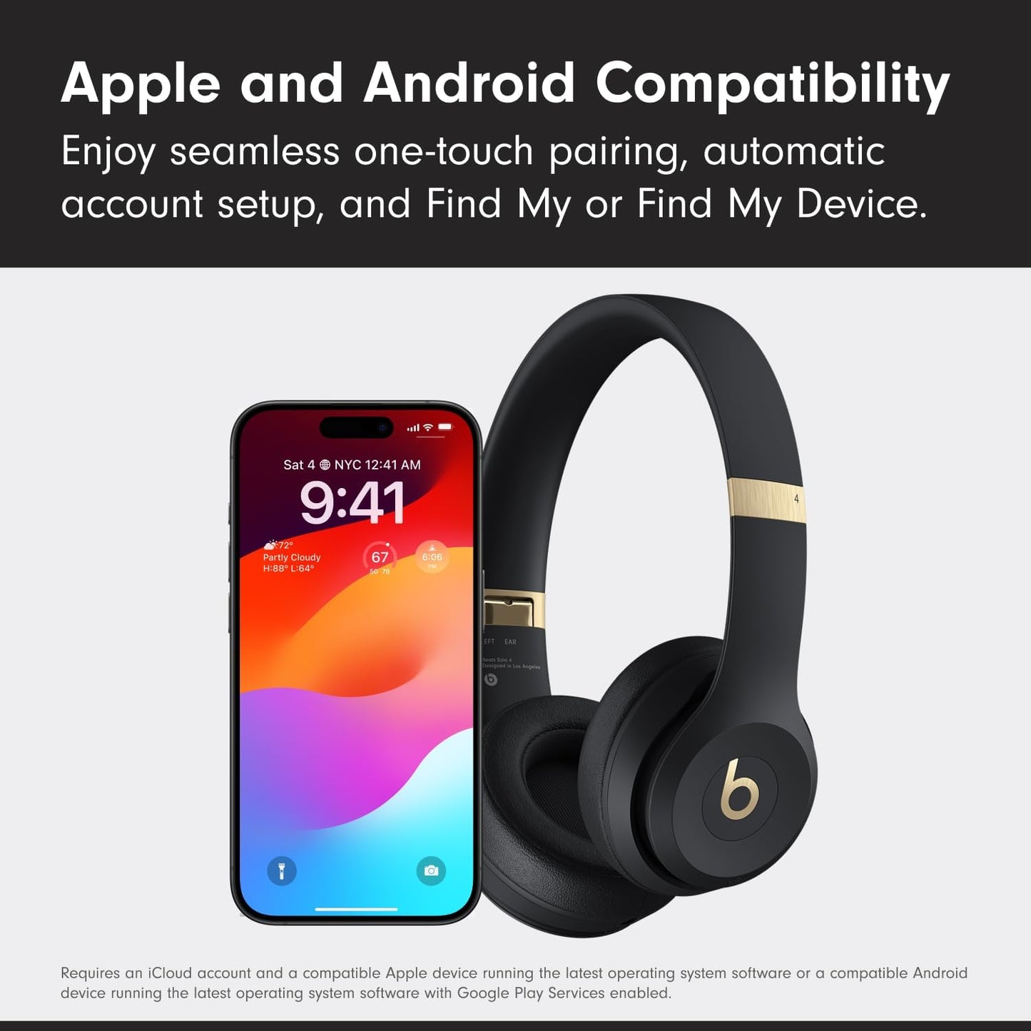 Beats Solo 4 - Wireless On-Ear Bluetooth Headphones, Up to 50-Hour Battery Life, Ultra-Lightweight Comfort, Powerful and Balanced Sound, Apple & Android Compatible - Amazon Exclusive Metallic Pink