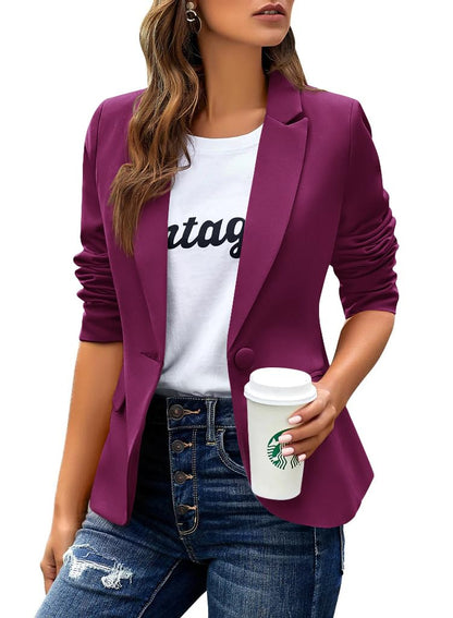 huatandis Women's Business Casual Blazer