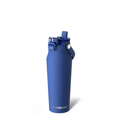 Frost Buddy 24oz Insulated Water Bottle - Straw & Chug Lid - Leak-Proof | Sip-or-chug dual lid | Ice-cold for 24+ hours | Cup-holder friendly