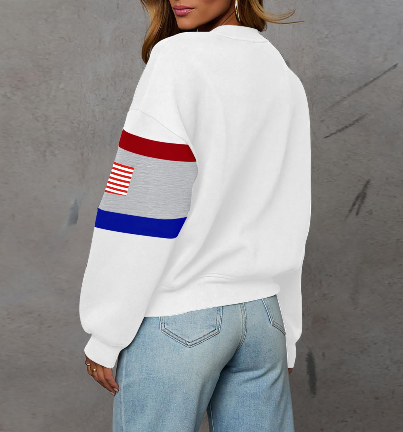 LEEDYA Women USA Sweatshirt
