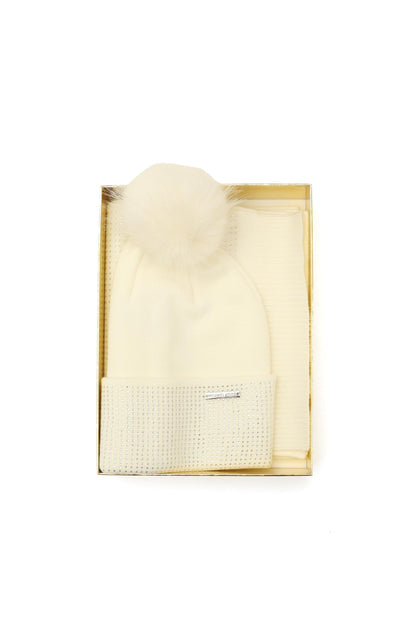 Michael Kors Women's Fine Crystal Box Set - Hat & Scarf