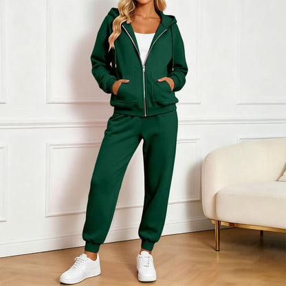 Jogger Sets For Women 2 Piece Zip Up Hoodie And Joggers Baggy Sweatsets