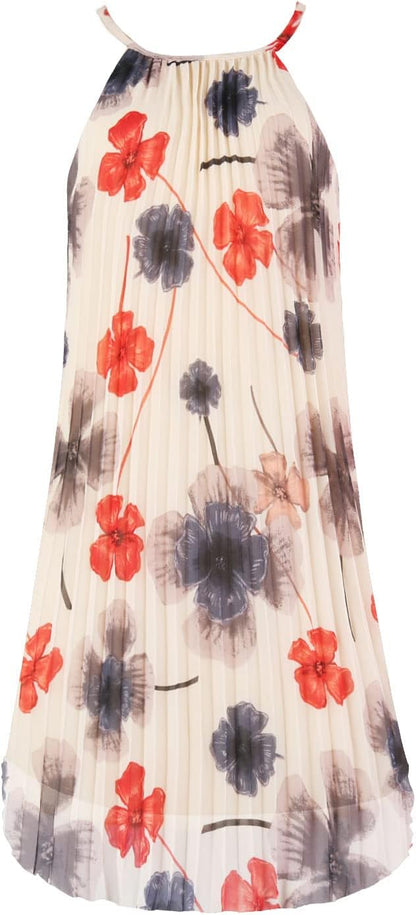 Ellames 2026 Summer Pleated Casual Swing Dress with Belt