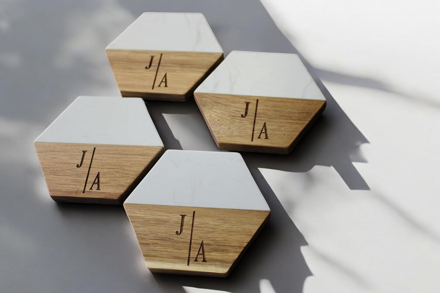 Personalized Marble and Acacia Wood Cutting Board Charcuterie Board for Christmas Anniversary Wedding Bridal Shower Engagement Housewarming Gift