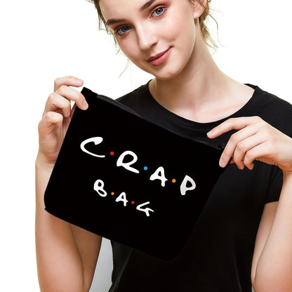 Funny gift Friend makeup bag, Best friend Cosmetic Bag, Friends Theme Natural Reusable Eco-Friendly Makeup Bag Gifts, for Women Men Best Friends Birthday Christmas Gift