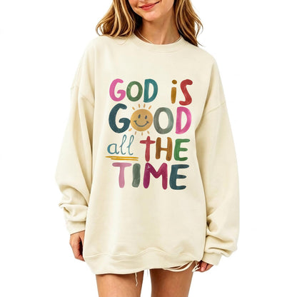BeWithYou Christian Sweatshirts for Women -God is Good