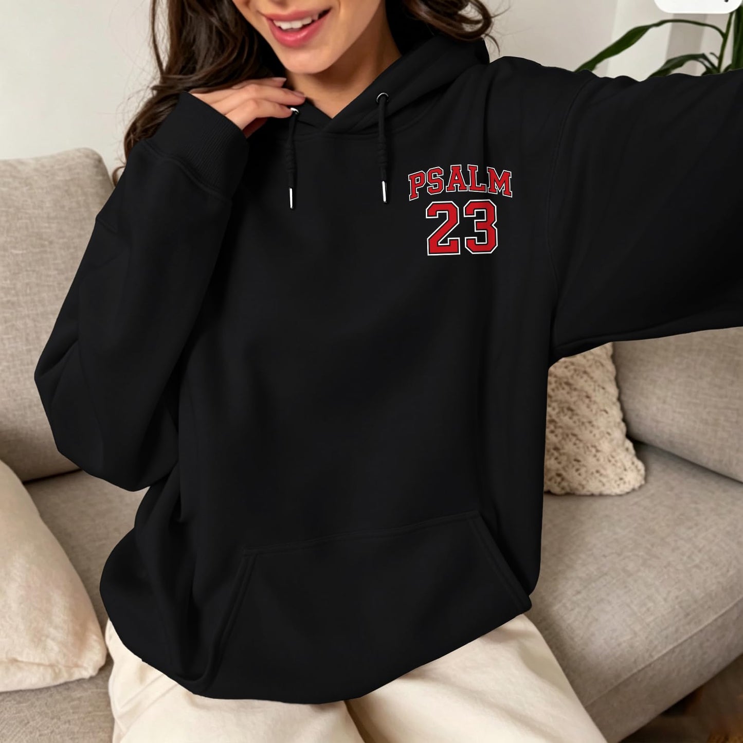 Christian Hoodies for Women Psalm 23 Sweatshirt