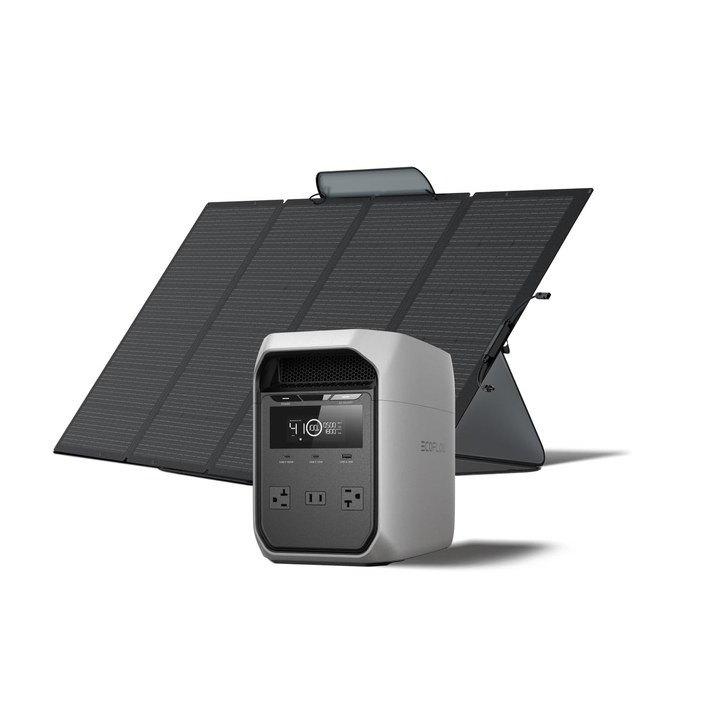 EF ECOFLOW Portable Power Station DELTA 3 Classic, 1024Wh LiFePO4 Battery, 1800W AC/100W USB-C Output, 1 Hr Fast Charge, Solar Generator for Home Backup, Camping & RVs (Solar Panel Optional)