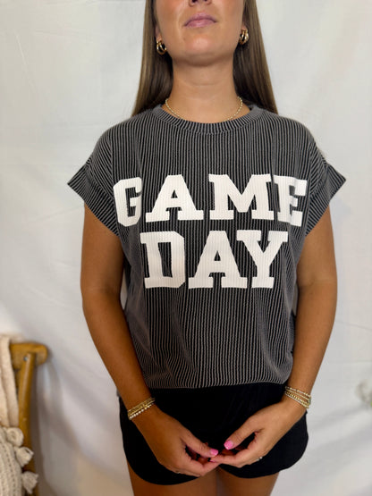 Gameday Ribbed Knit Top