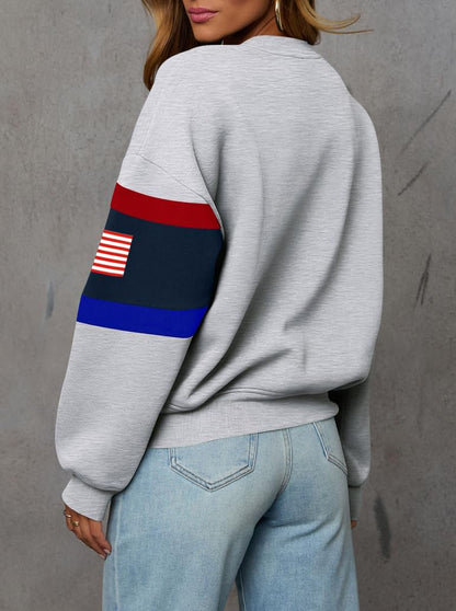 LEEDYA Women USA Sweatshirt