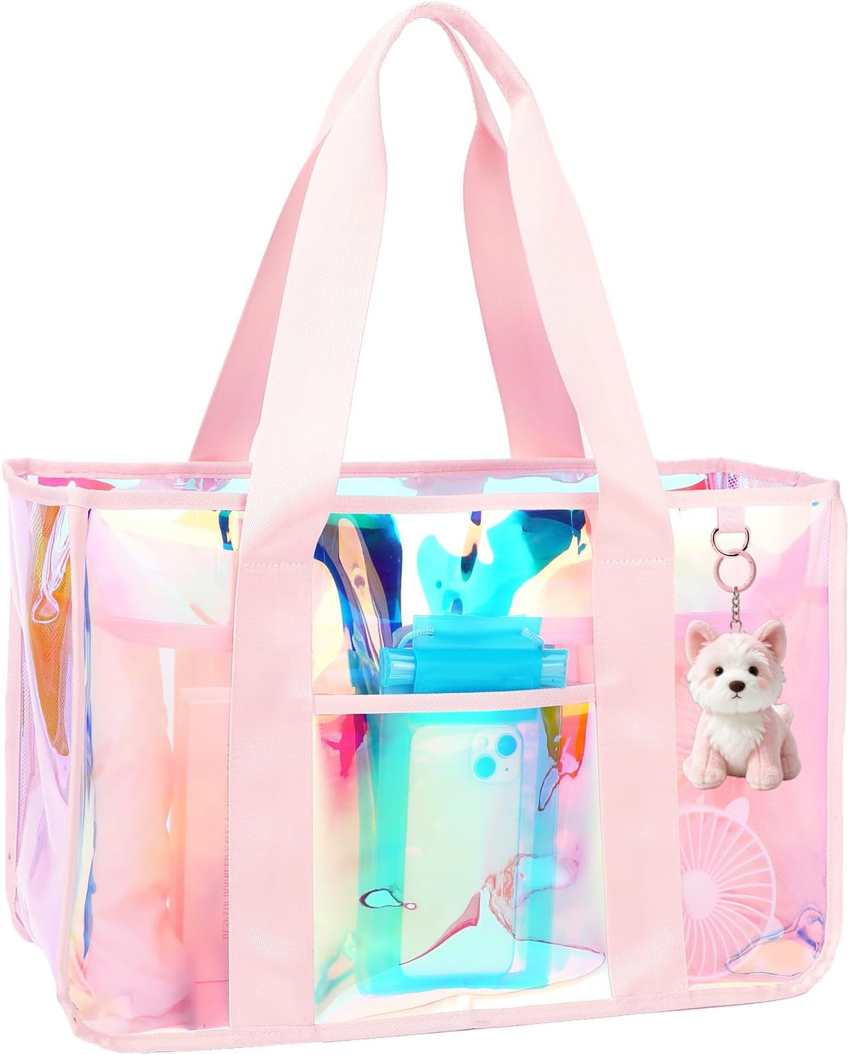 Fammart Iridescent Clear Beach Bags (Waterproof)