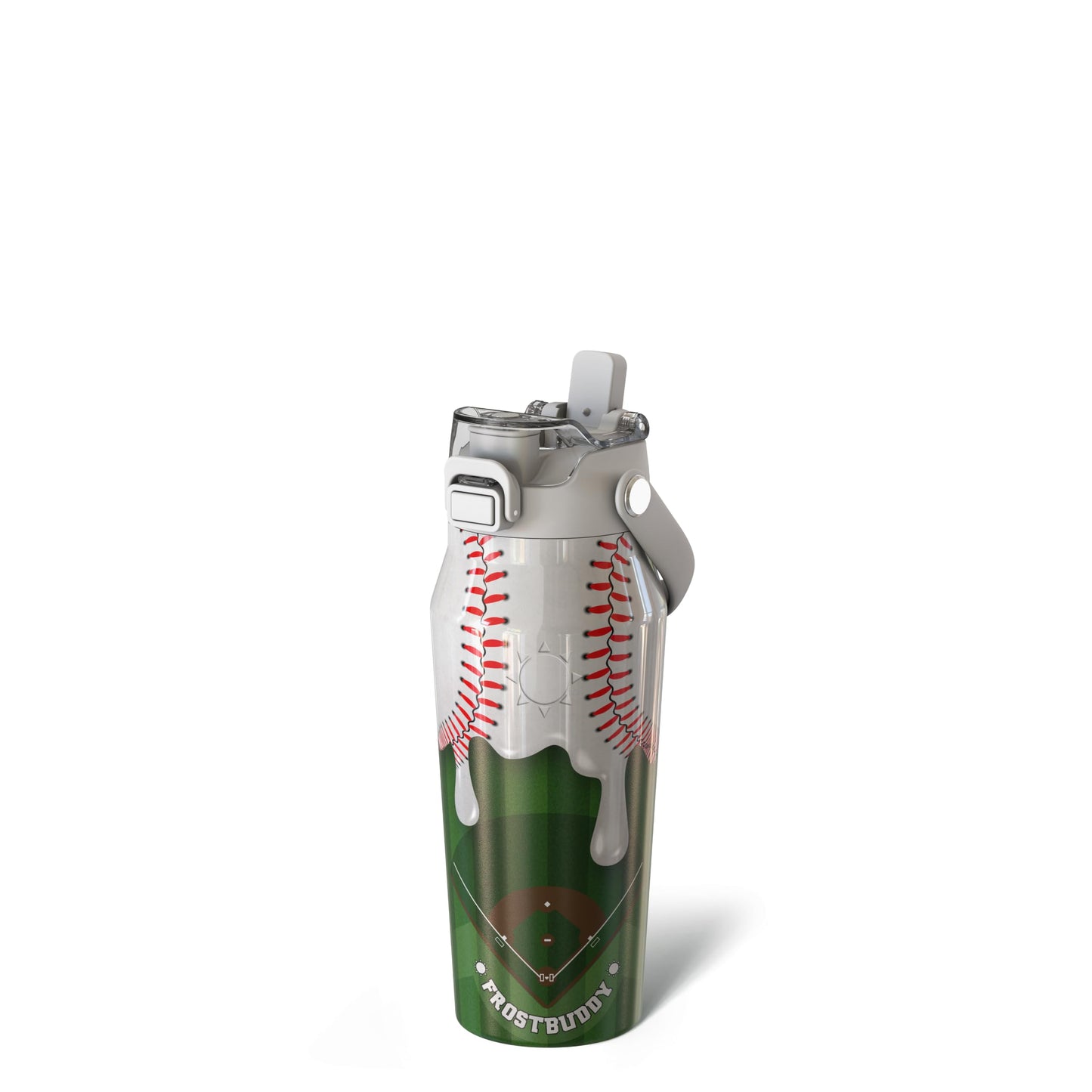 Frost Buddy 24oz Insulated Water Bottle - Straw & Chug Lid - Leak-Proof | Sip-or-chug dual lid | Ice-cold for 24+ hours | Cup-holder friendly