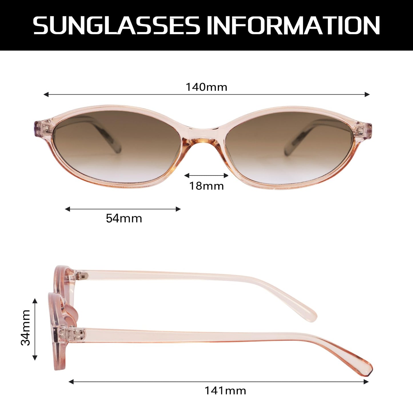 GUVIVI Retro Oval Sunglasses for Women