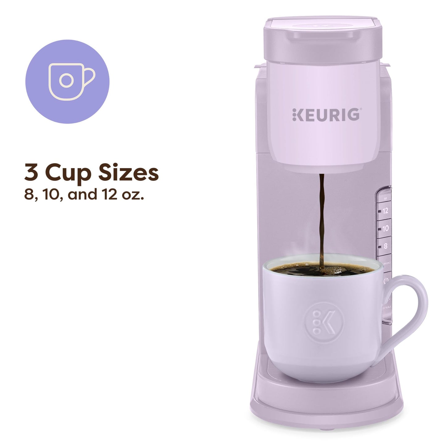 Keurig K-Express Single Serve K-Cup Pod Coffee Maker, 3 Brew Sizes, Strong Button Feature, 42oz Removable Reservoir, Island Berry