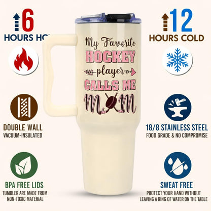 Baseball Mom Gifts - Perfect for Moms from Kids, Friends - Birthday & Christmas - 40oz Tumbler with Handle