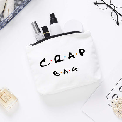 Funny gift Friend makeup bag, Best friend Cosmetic Bag, Friends Theme Natural Reusable Eco-Friendly Makeup Bag Gifts, for Women Men Best Friends Birthday Christmas Gift