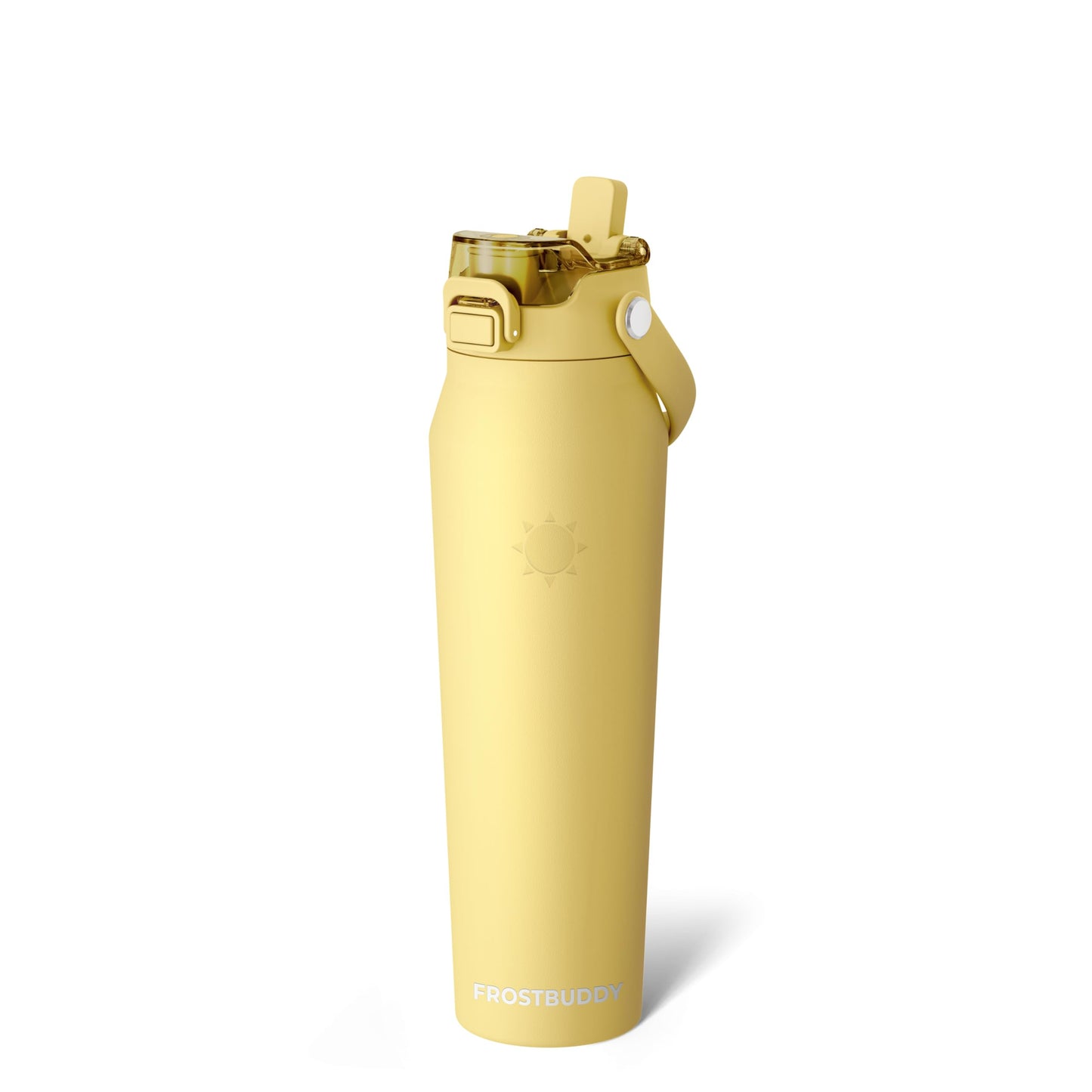 Frost Buddy 24oz Insulated Water Bottle - Straw & Chug Lid - Leak-Proof | Sip-or-chug dual lid | Ice-cold for 24+ hours | Cup-holder friendly