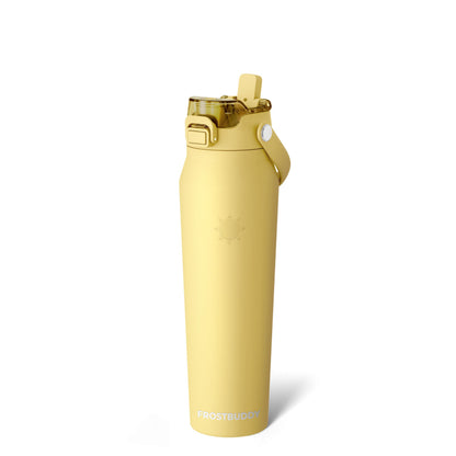Frost Buddy 24oz Insulated Water Bottle - Straw & Chug Lid - Leak-Proof | Sip-or-chug dual lid | Ice-cold for 24+ hours | Cup-holder friendly