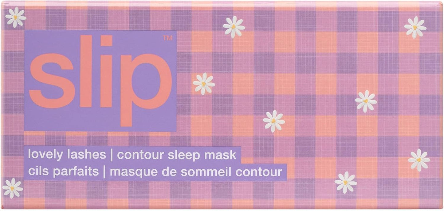 slip Pure Silk Contour Sleep Mask: Protect Your Delicate Lashes with Our Innovative, Lash-Friendly Design. Experience Uninterrupted Beauty Sleep with Slipsilk™ Comfort, 1 Contour Mask, Scarlet