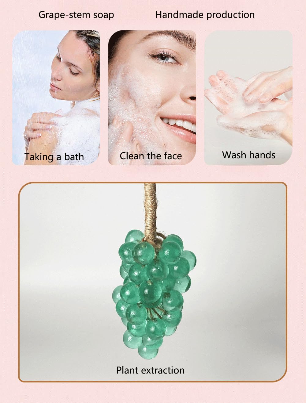 Grape Soap on a Rope with Gift Box