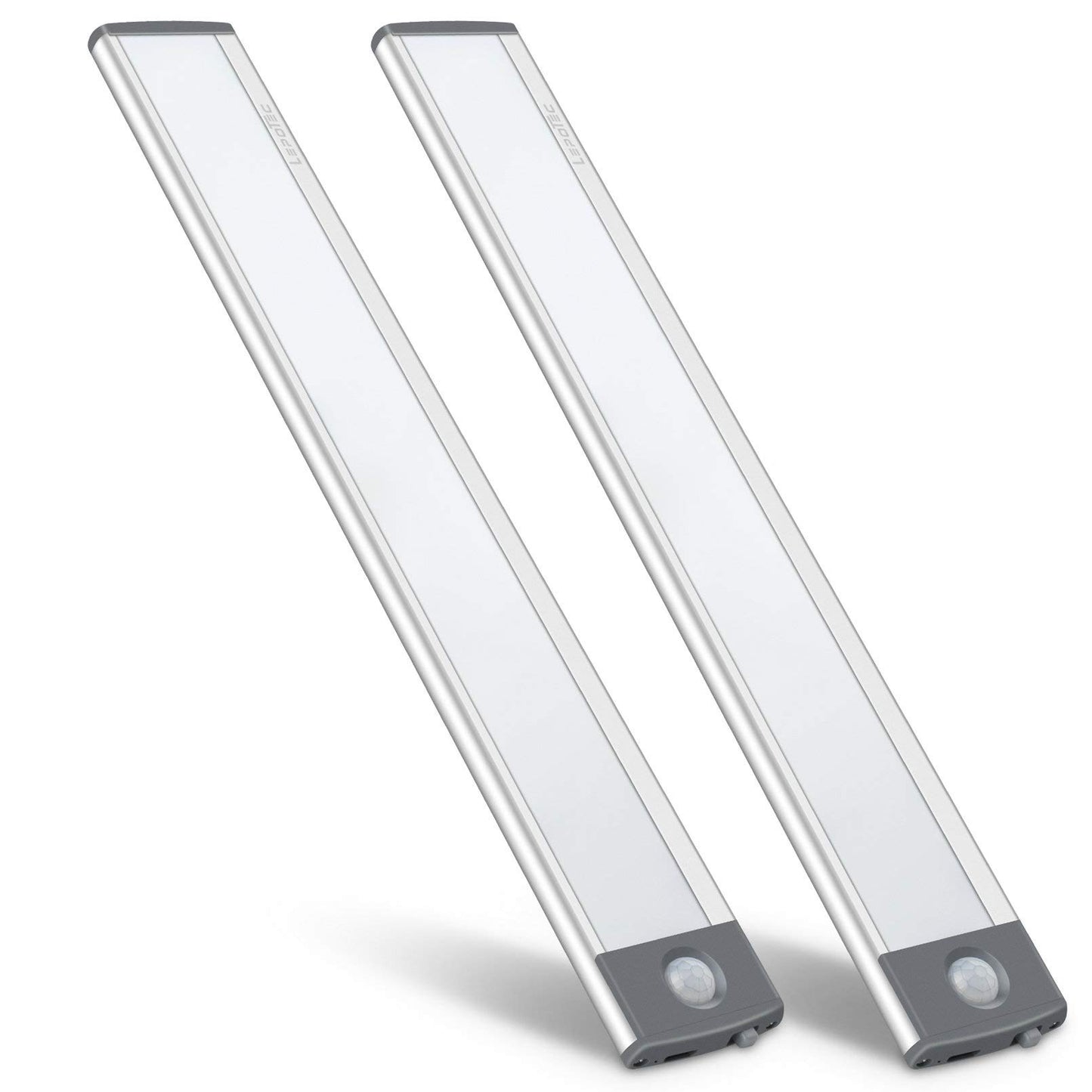 54-LED Motion Sensor Cabinet Light,Under Counter Closet Wireless USB Rechargeable Kitchen Night Lights,Battery Powered for Wardrobe,Cabinet,Cupboard（Warm Light）-2Pack