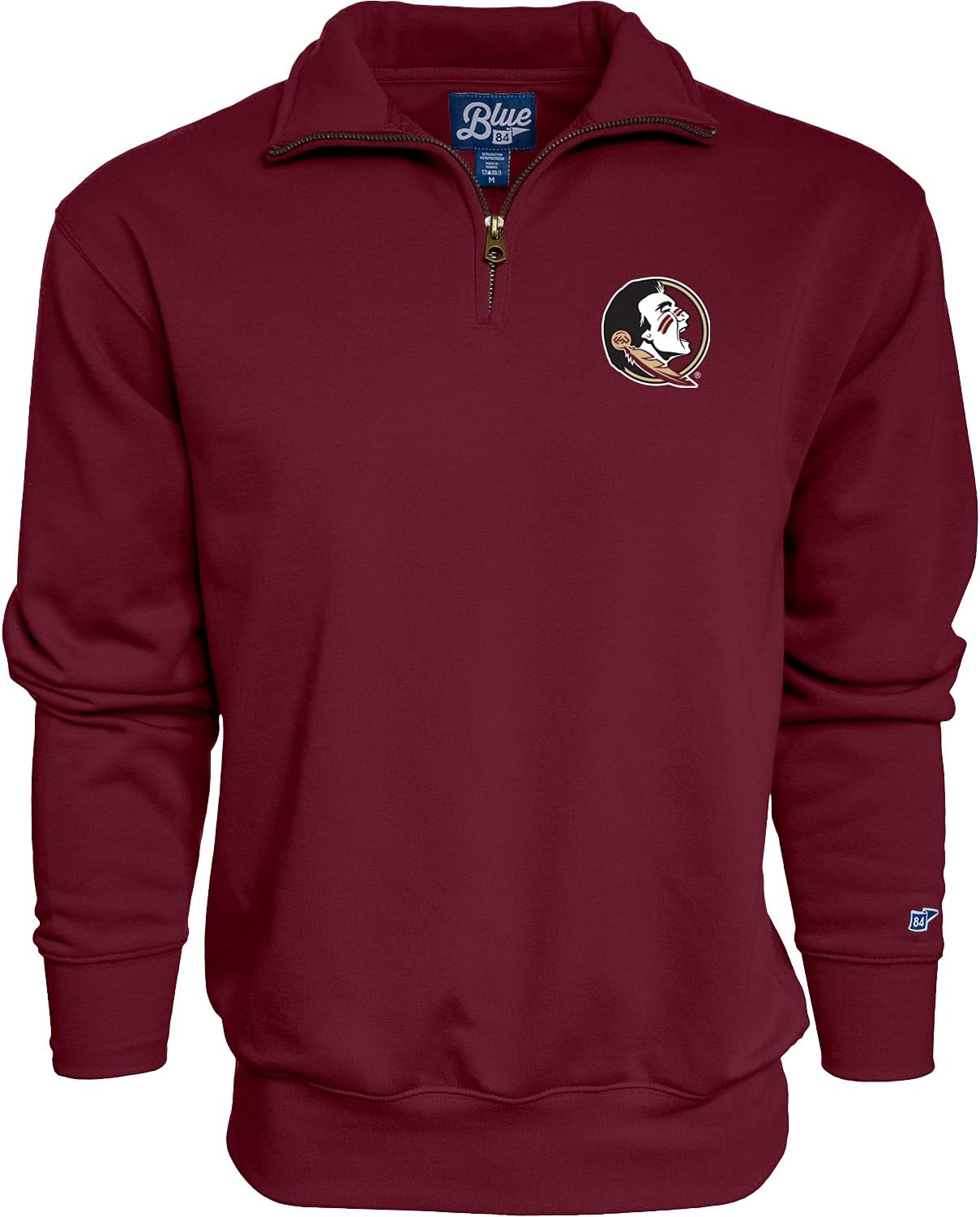 Blue 84 NCAA mens Quarter Zip Sweatshirt Icon