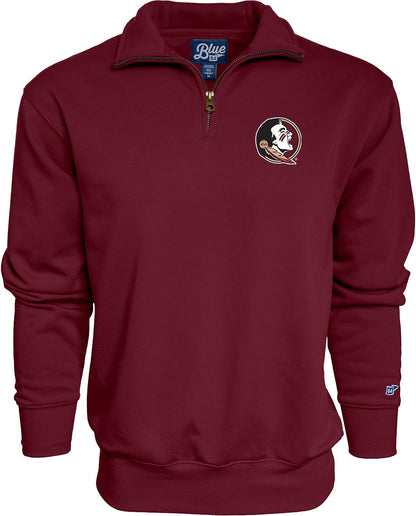 Blue 84 NCAA mens Quarter Zip Sweatshirt Icon