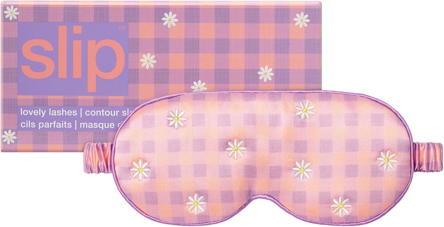 slip Pure Silk Contour Sleep Mask: Protect Your Delicate Lashes with Our Innovative, Lash-Friendly Design. Experience Uninterrupted Beauty Sleep with Slipsilk™ Comfort, 1 Contour Mask, Scarlet