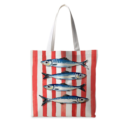 Striped series canvas bags