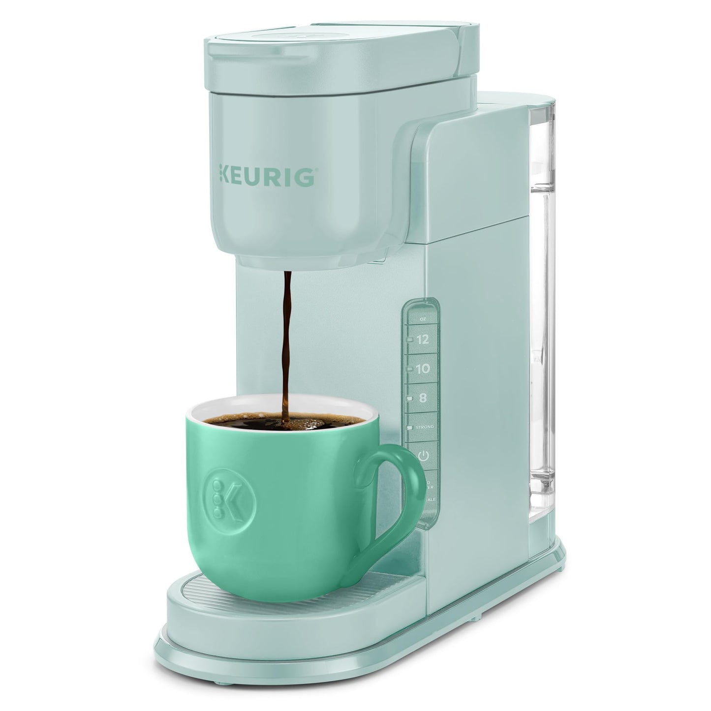 Keurig K-Express Single Serve K-Cup Pod Coffee Maker, 3 Brew Sizes, Strong Button Feature, 42oz Removable Reservoir, Island Berry