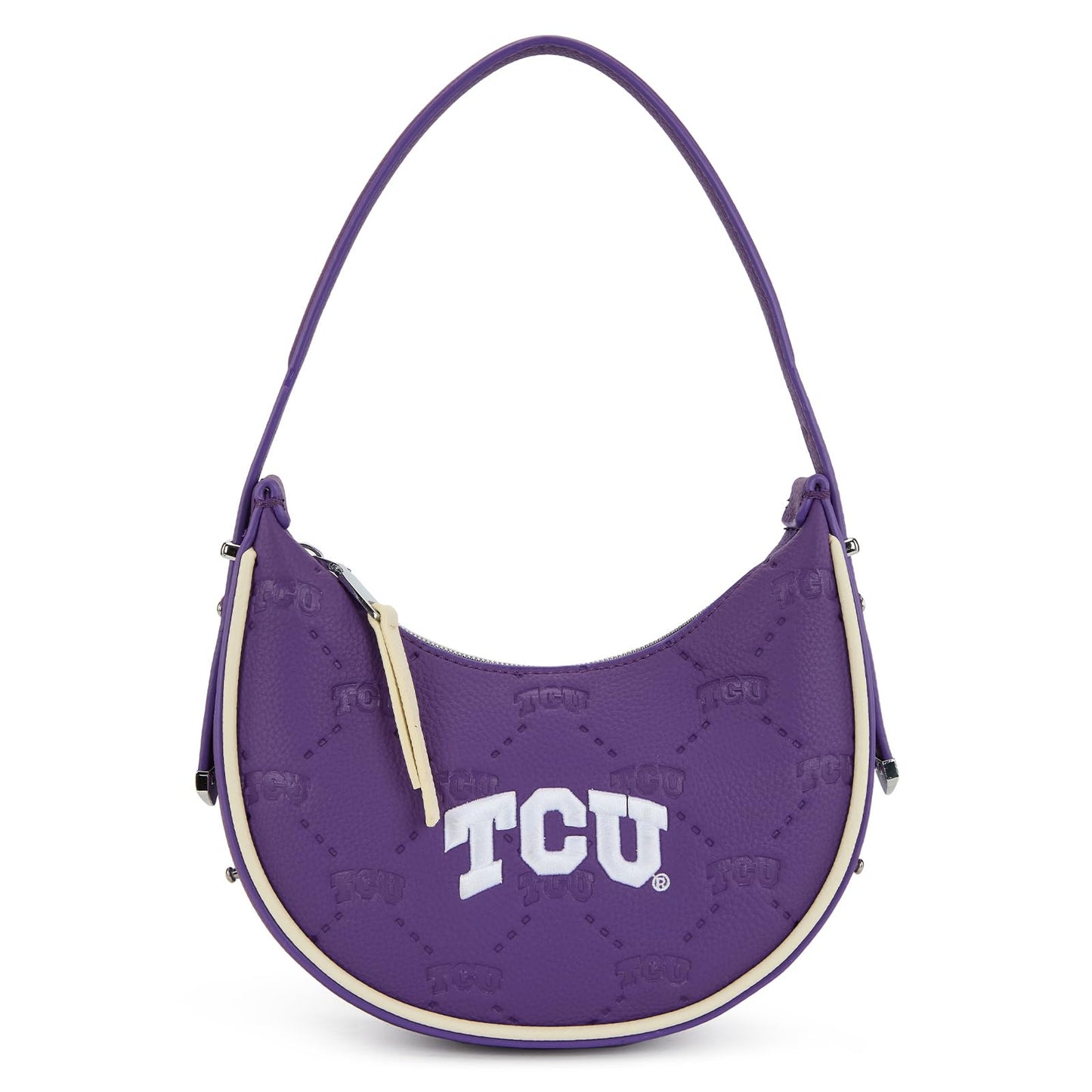 NCAA Crescent Shoulder Bag for Women, Half Moon Clutch Purses for Birthday/Graduation Gifts