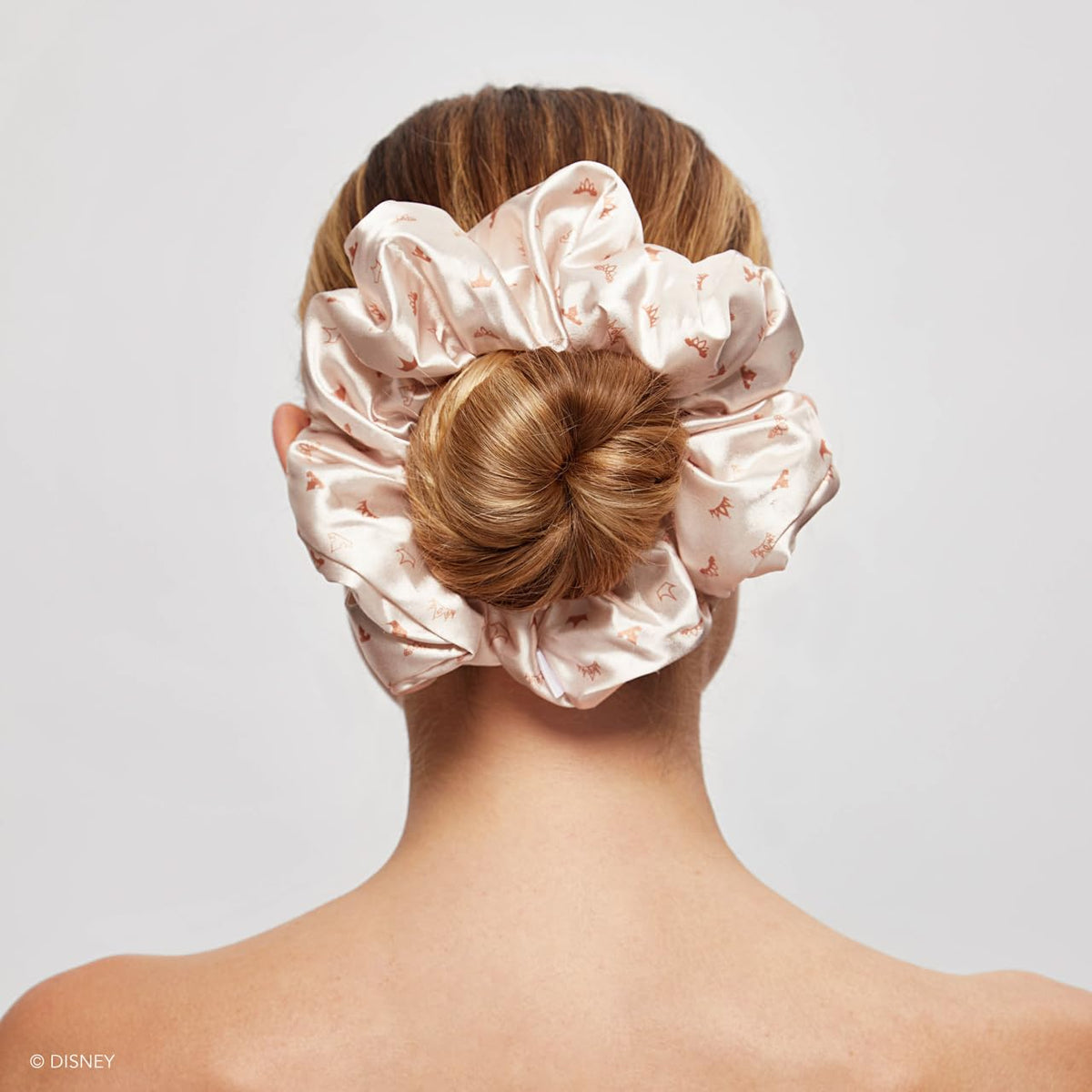 Kitsch Ultra-Petite Satin Scrunchies for Women - Cherry Blossom, 5pcs