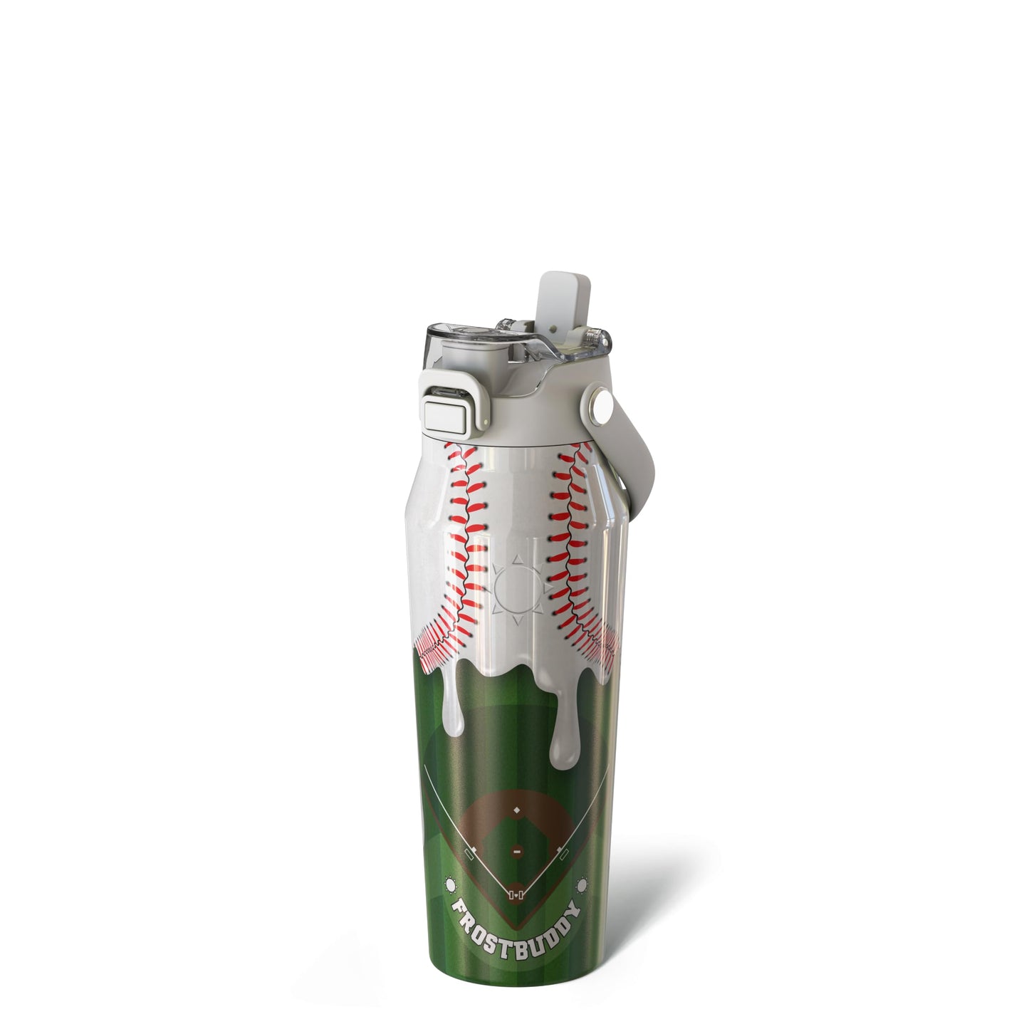Frost Buddy 24oz Insulated Water Bottle - Straw & Chug Lid - Leak-Proof | Sip-or-chug dual lid | Ice-cold for 24+ hours | Cup-holder friendly