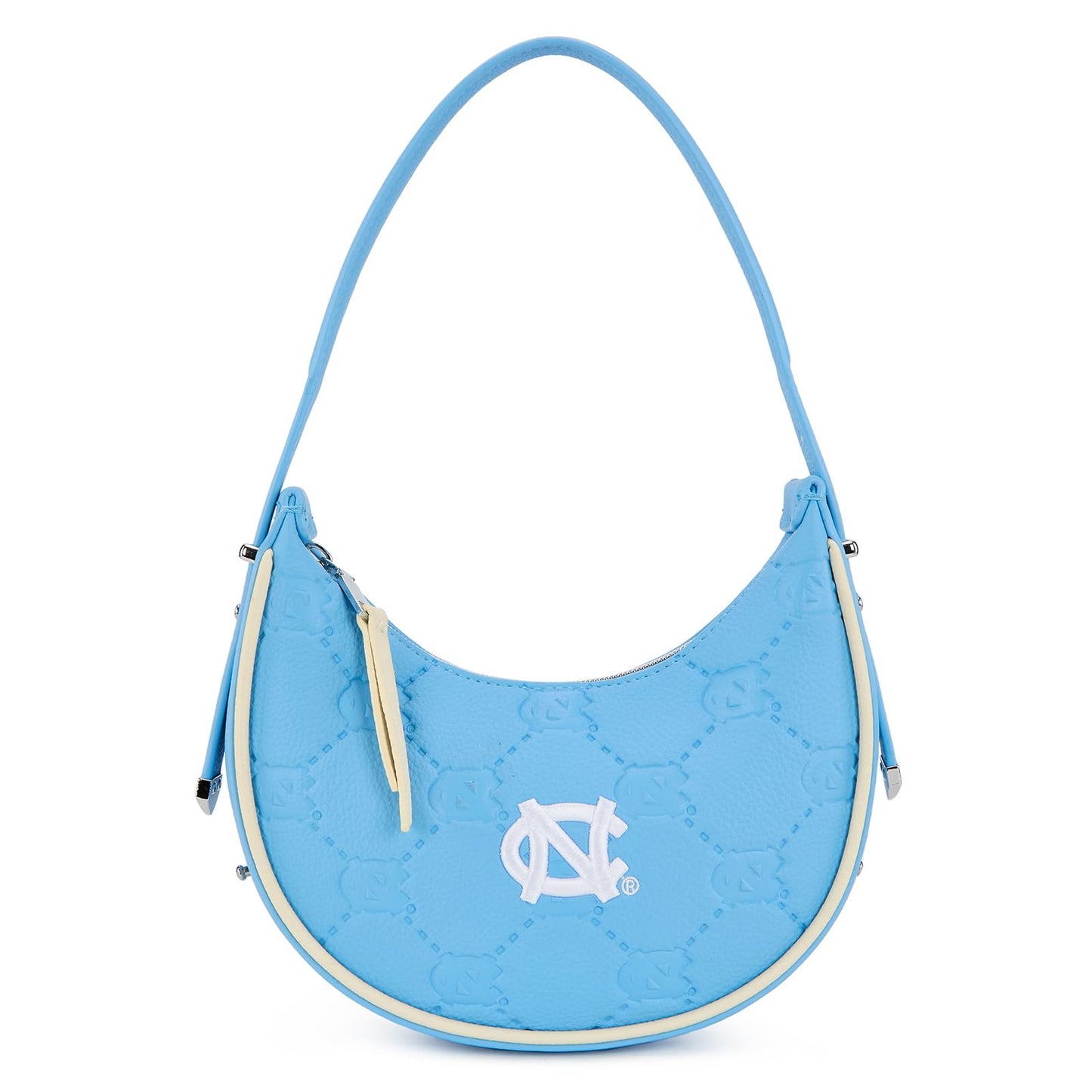 NCAA Crescent Shoulder Bag for Women, Half Moon Clutch Purses for Birthday/Graduation Gifts