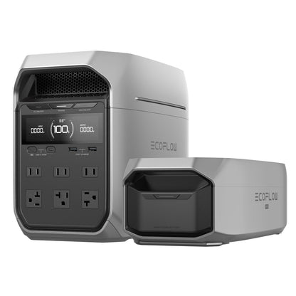 EF ECOFLOW Portable Power Station DELTA 3 Classic, 1024Wh LiFePO4 Battery, 1800W AC/100W USB-C Output, 1 Hr Fast Charge, Solar Generator for Home Backup, Camping & RVs (Solar Panel Optional)