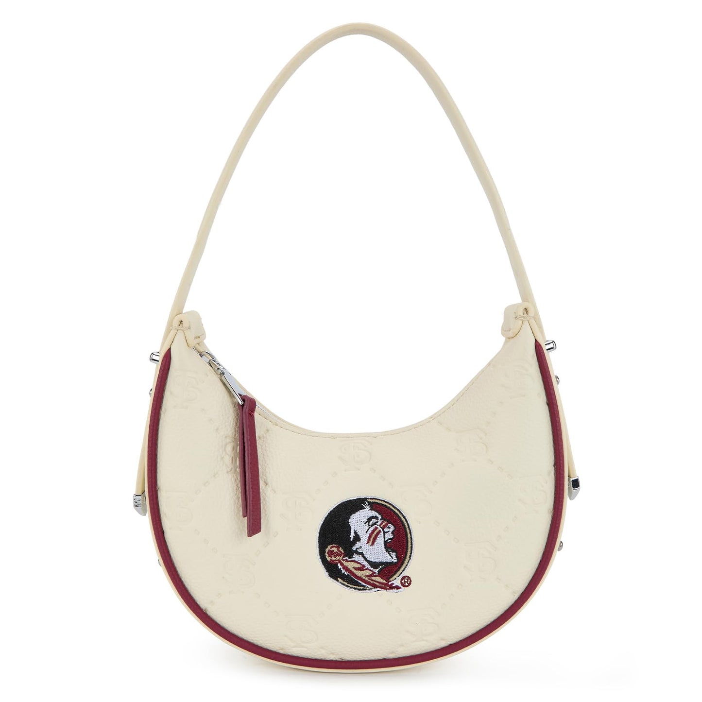 NCAA Crescent Shoulder Bag for Women, Half Moon Clutch Purses for Birthday/Graduation Gifts