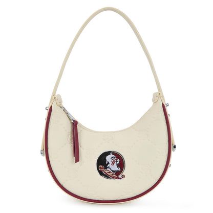 NCAA Crescent Shoulder Bag for Women, Half Moon Clutch Purses for Birthday/Graduation Gifts