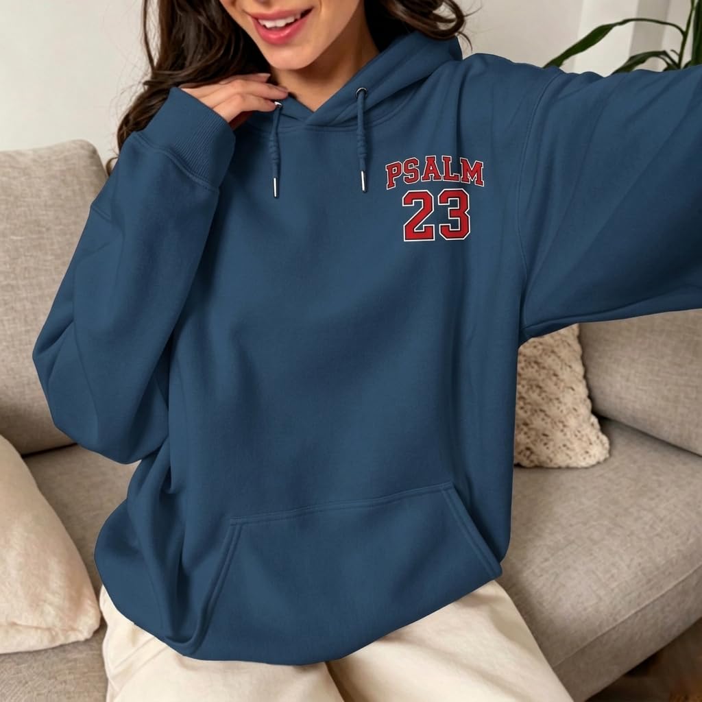 Christian Hoodies for Women Psalm 23 Sweatshirt