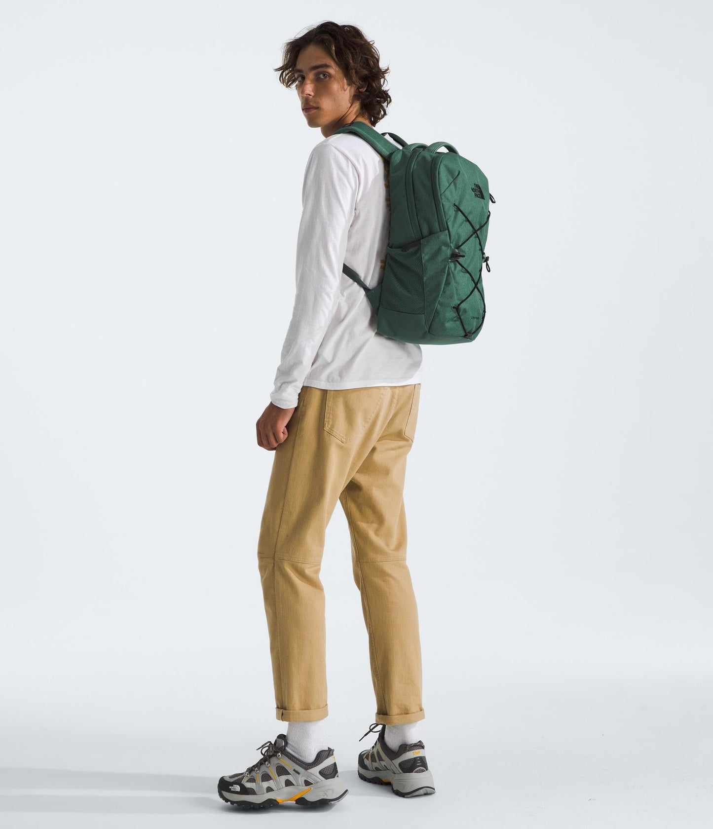 The North Face Jester Everyday Laptop Backpack - Commuter Daypack, Water Repellent, Laptop Sleeve, Lunar Blue/Fizz Lime, One Size